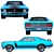 Classic Power Beast Ford Mustang 3D model small image 2