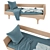 Kalon Studios Divan Toddler Bed 3D model small image 8