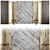  Stone Panel Bed Headboard 3D model small image 1