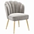 Pippa Dining Chair Velvet Collection 3D model small image 1