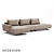 Modern 3-Seater Corner Sofa Zillis 3D model small image 1