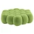 Luxury Fabric Bubble Pouf 3D model small image 1