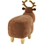 Velvet Reindeer Storage Ottoman 3D model small image 4