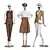 Mannequin Collection for Store Decor 3D model small image 1