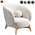 Luxury White Tilar Chair 2015 3D model small image 1