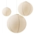 Vitra Akari Paper Pendant Lights 3D model small image 1