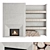 Impression Fireplace Wall Set 29 3D model small image 1