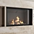 Romotop Wood-Burning Fireplace Wall Set 3D model small image 5