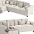 Modern Gilstrap Sectional Sofa 3D model small image 3