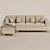 Modern Gilstrap Sectional Sofa 3D model small image 4