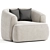 Donkerbeige Armchair Sofia: 2014 Design 3D model small image 1