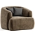 Donkerbeige Armchair Sofia: 2014 Design 3D model small image 2