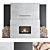 Romotop 3D Fireplace Wall Set 3D model small image 1