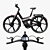 Futuristic Connected E-Bike Gazelle 3D model small image 5