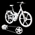 Futuristic Connected E-Bike Gazelle 3D model small image 6