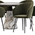 Modern Dining Set CCollection 3D model small image 2