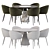 Modern Dining Set CCollection 3D model small image 4