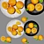 Minimalist Orange Plate Artistry 3D model small image 10