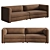 Virgule Cozy Sofa Collection 3D model small image 1