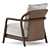 Flexform Alison Armchair: Sleek Comfort 3D model small image 2