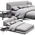 Sleek Modern Virgin Sofa Design 3D model small image 3