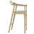 Barolo Half-Bar Stool, Gray 3D model small image 2