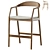 Sapporo Semi-Bar Stool Grey 3D model small image 1