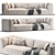  Modern Pelle Sofa 3D Model 3D model small image 1