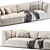  Modern Pelle Sofa 3D Model 3D model small image 2