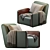 Contemporary Oscar Armchair 2013 Classic 3D model small image 2