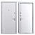 Steelguard AV-1 Metal Entry Door 3D model small image 4