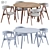 Contemporary Dining Set: Dublin Chair & Malmo Table 3D model small image 2