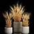 Spikelet Wheat Vase Set 3D model small image 1