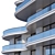 Urban Hotel Building Model 3D model small image 6