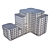 Urban Hotel Building Model 3D model small image 9