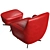 Modern Classic Lounge Chair: Bodema Carol 3D model small image 3