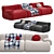 Modern Modular Lemmy Sofa 3D model small image 1