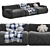 Modern Modular Lemmy Sofa 3D model small image 4