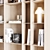 Modern Wood Bookrack Furniture Home 3D model small image 4