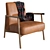 Modern Lounge Armchair, Studio Design 3D model small image 1