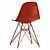 Eames Dining Set with Recycled Plastic Chairs 3D model small image 4