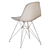 Eames Dining Set with Recycled Plastic Chairs 3D model small image 7