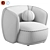 Modern Armchair Rene Meridiani 3D model small image 7