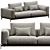 Modern Poliform Brera Living Set 3D model small image 1