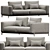 Modern Poliform Brera Living Set 3D model small image 3