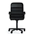 Ergonomic Swivel Chair Height Adjustable 3D model small image 3