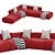 Modern Modular Sofa Lemmy Collection 3D model small image 2