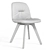 Elegant Chantal Chair by Bontempi 3D model small image 7