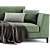 Modern B&B Lucrezia 2-Seater Sofa 3D model small image 4