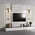  Modern TV Wall Decor Set 3D model small image 3